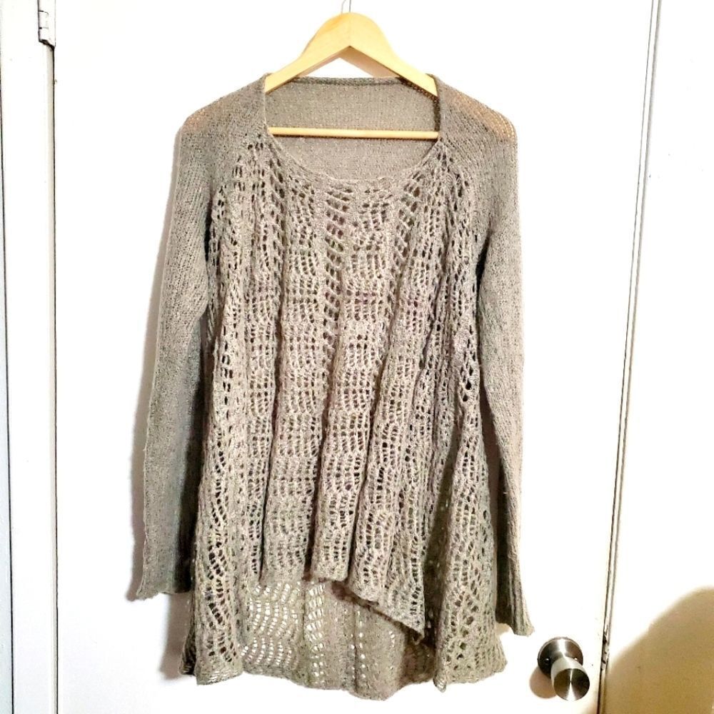 Simply Noelle Toupe Knit Sweater Top Size S/M